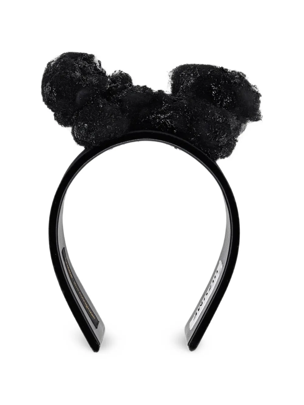 Comme Des Garçons x Hizume sculptural velvet headband - Nero