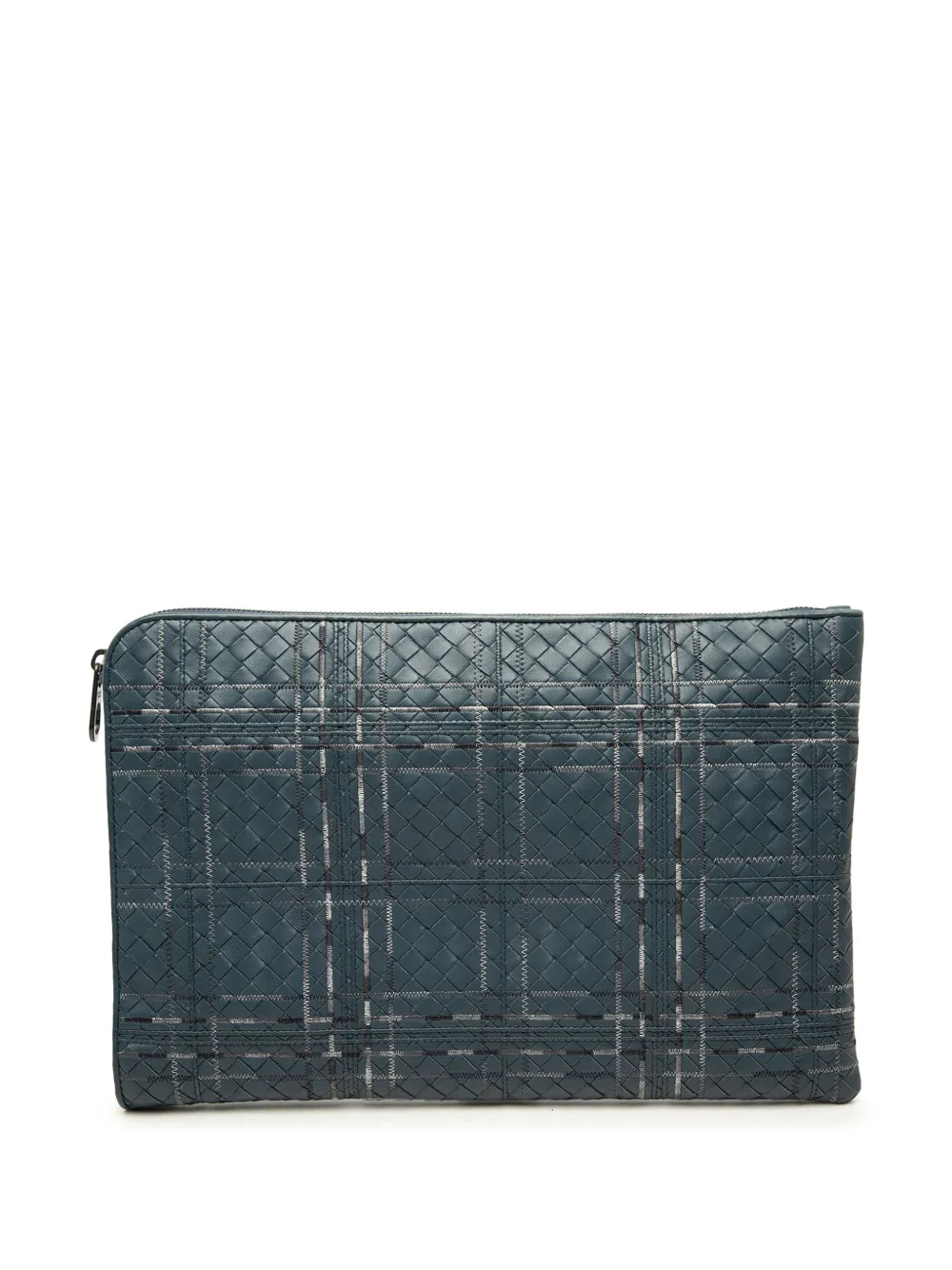 Bottega Veneta Pre-Owned 2012-2026 Nappa Intrecciato Metropolis Document Case clutch bag - Blue