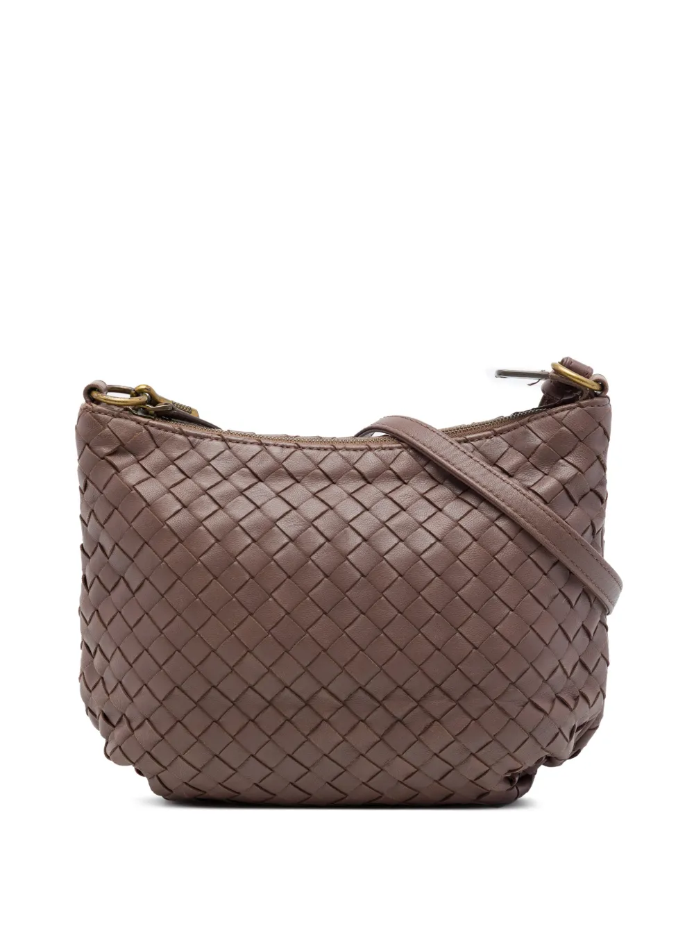 Bottega Veneta Pre-Owned 2009 Nappa Intrecciato crossbody bag - Braun