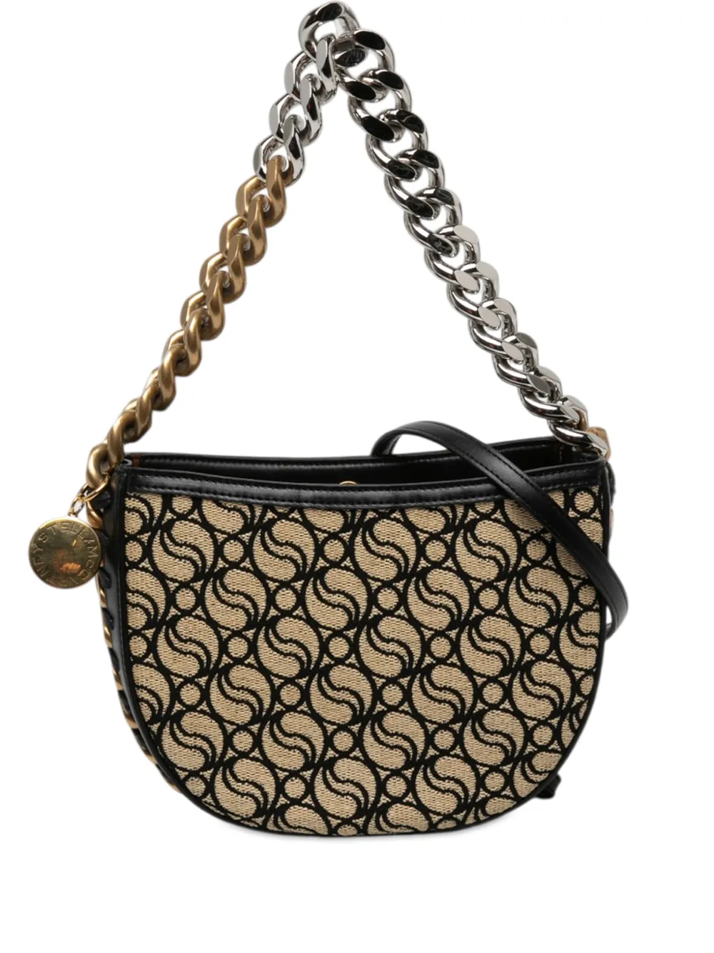 Stella McCartney Pre-Owned 2010-2026 S Wave Canvas Frayme satchel - Nude