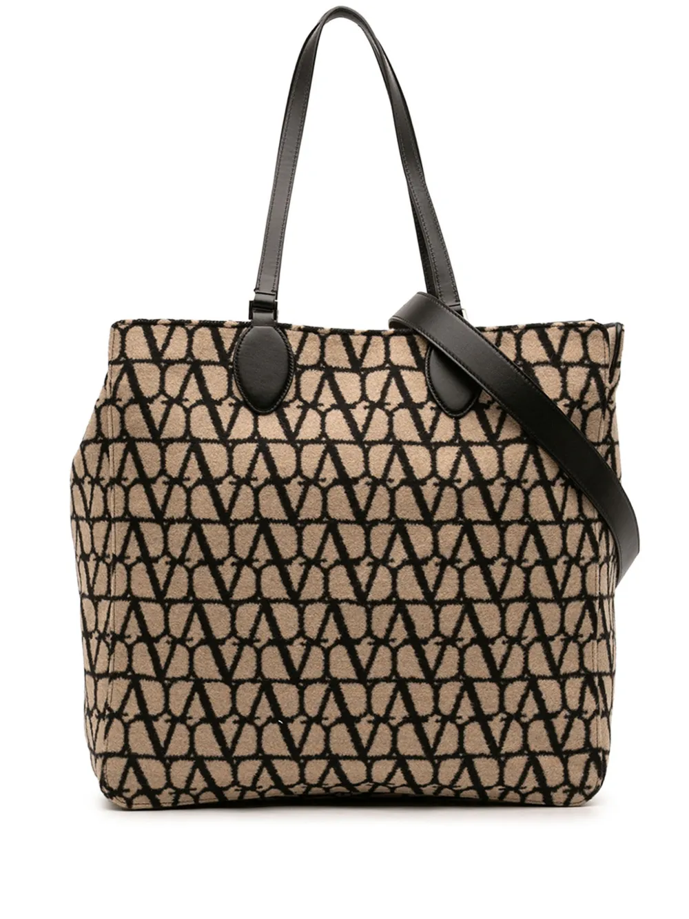 Valentino Garavani Pre-Owned 2018-2026 Toile Iconographe Reversible Tote satchel - Nude