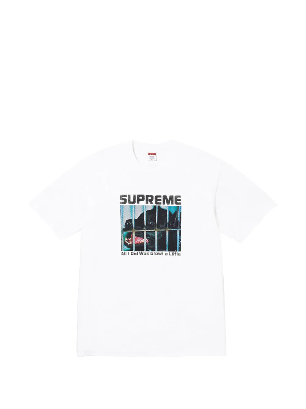 Supreme Growl-print T-shirt Wit
