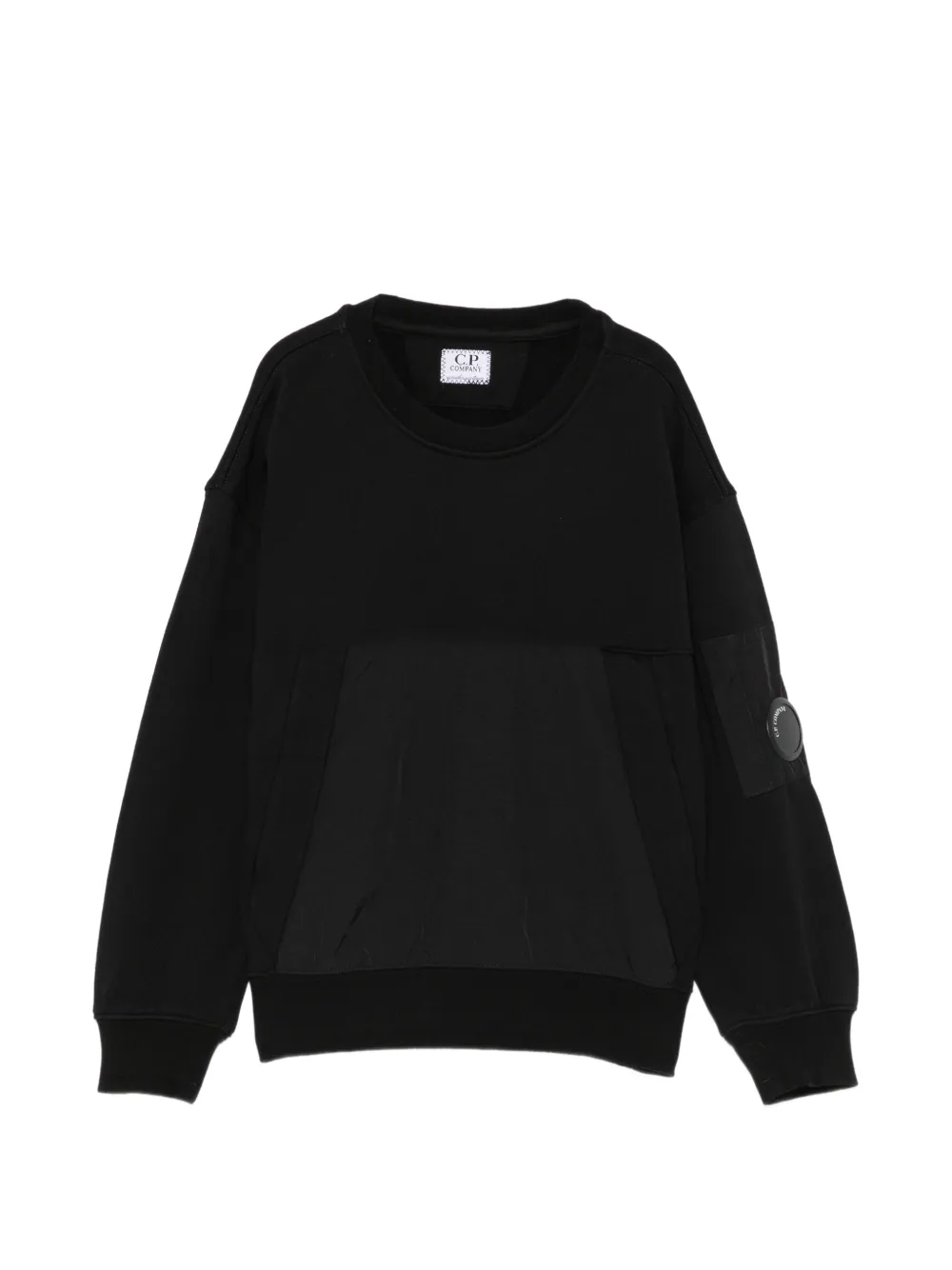 C.P. Company Kids Lens-detail panelled sweater - Nero