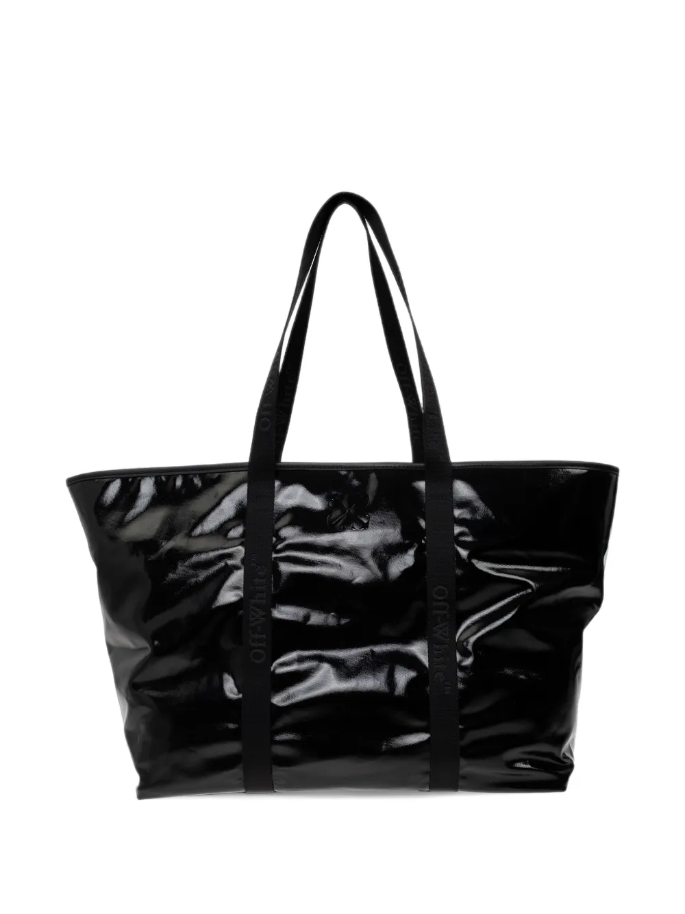 Off-White Jitney logo-strap tote bag Zwart