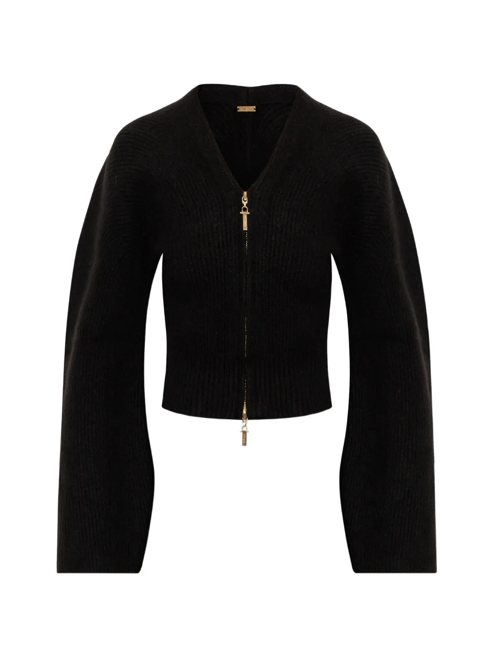 Cult Gaia Alissa ribbed-knit cardigan - Nero
