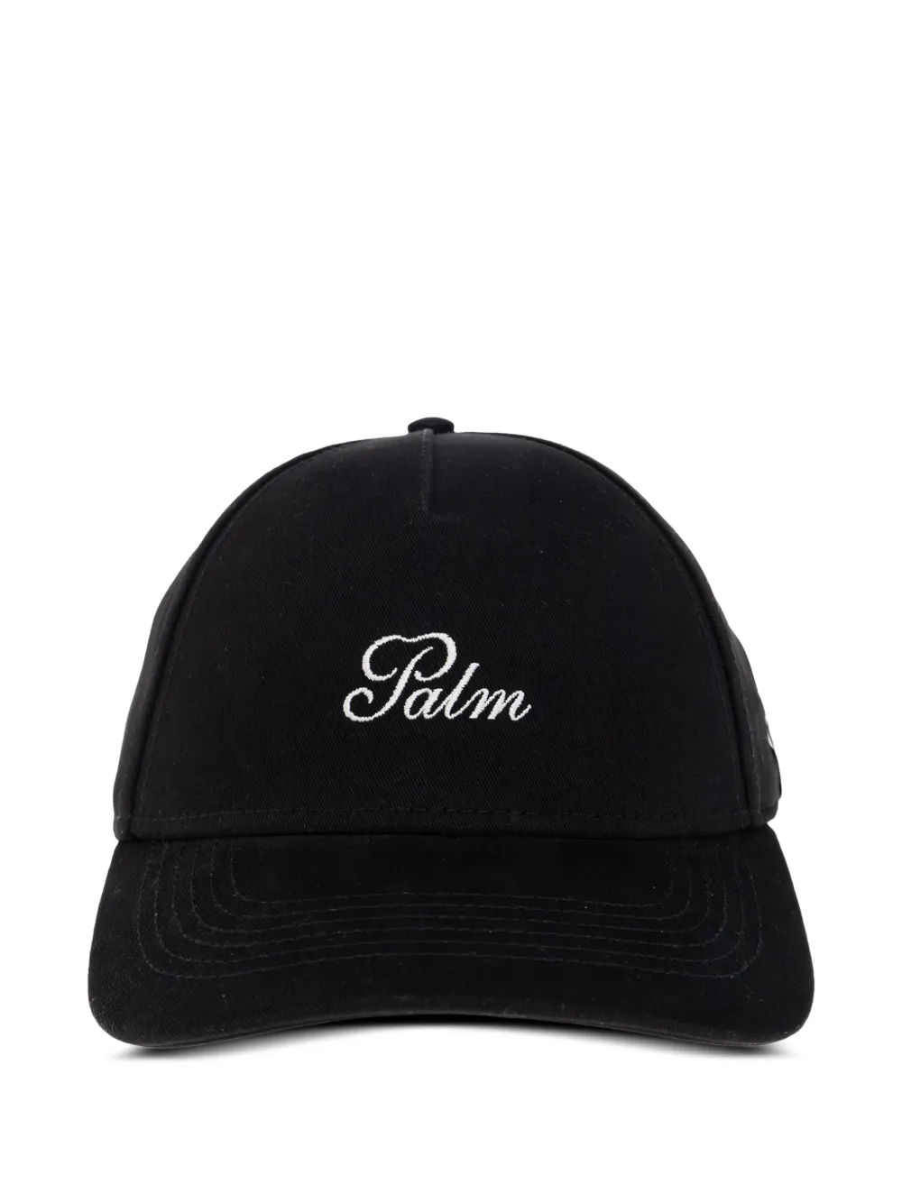 Palm Angels Honkbalpet met geborduurd logo Zwart