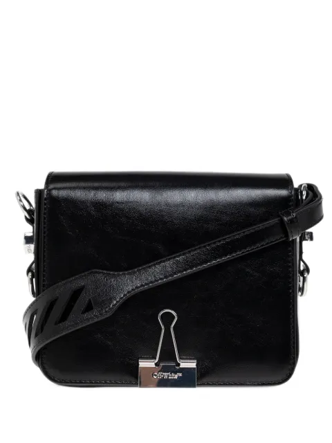Off-White Binder leather shoulder bag