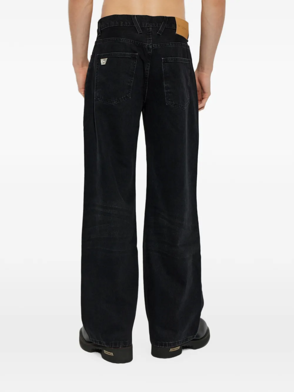 MISBHV straight-fit jeans Zwart