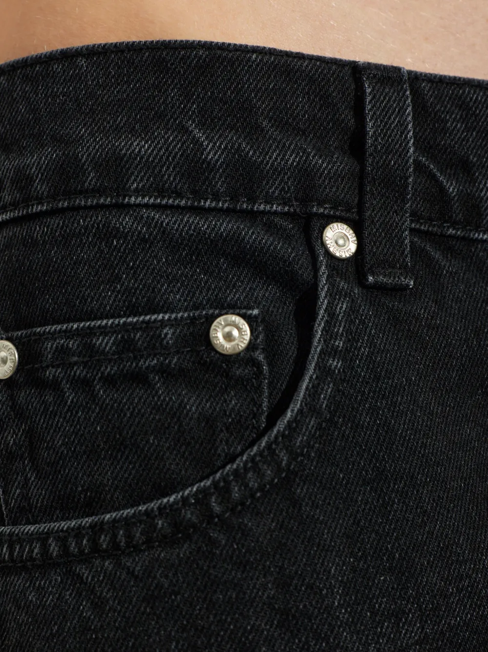 MISBHV straight-fit jeans Zwart