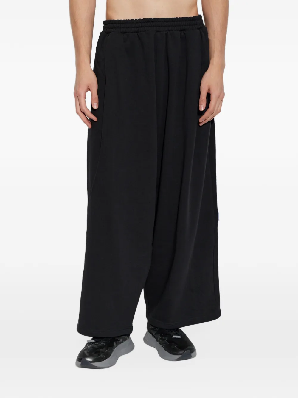 adidas wide-leg track pants Zwart