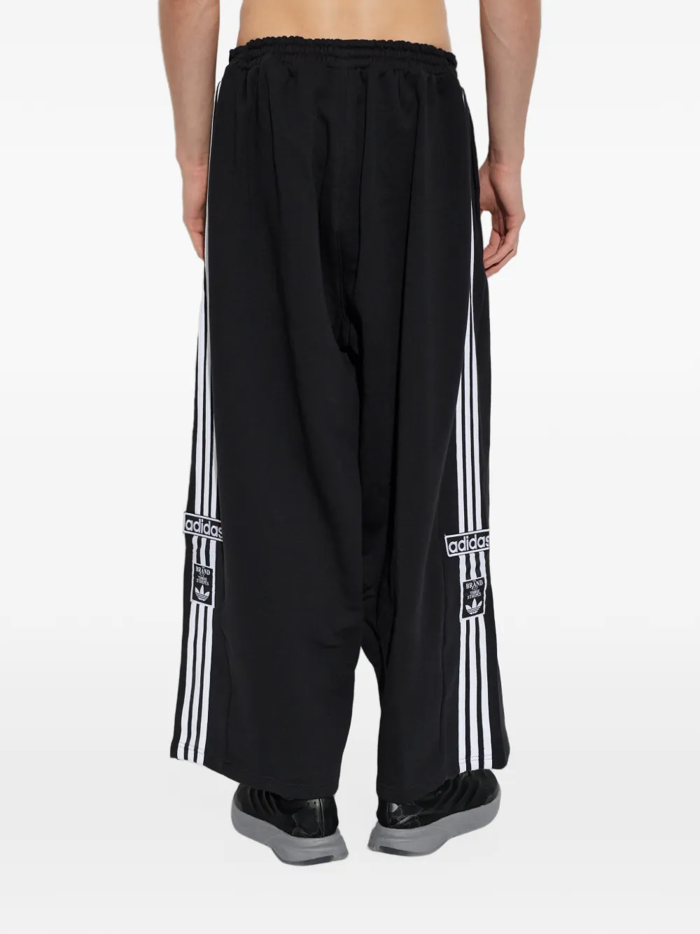 adidas wide-leg track pants Zwart