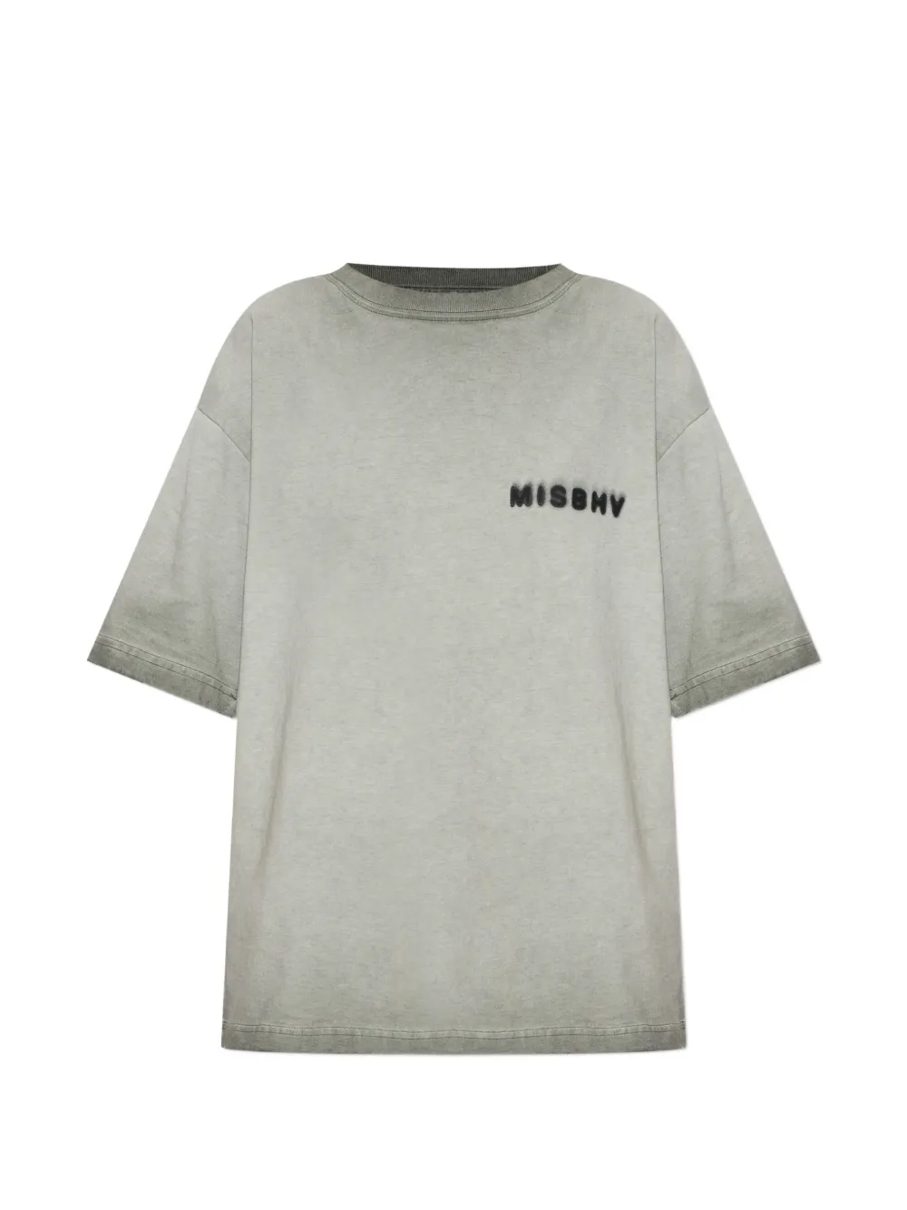 MISBHV Community logo-print cotton T-shirt Grijs