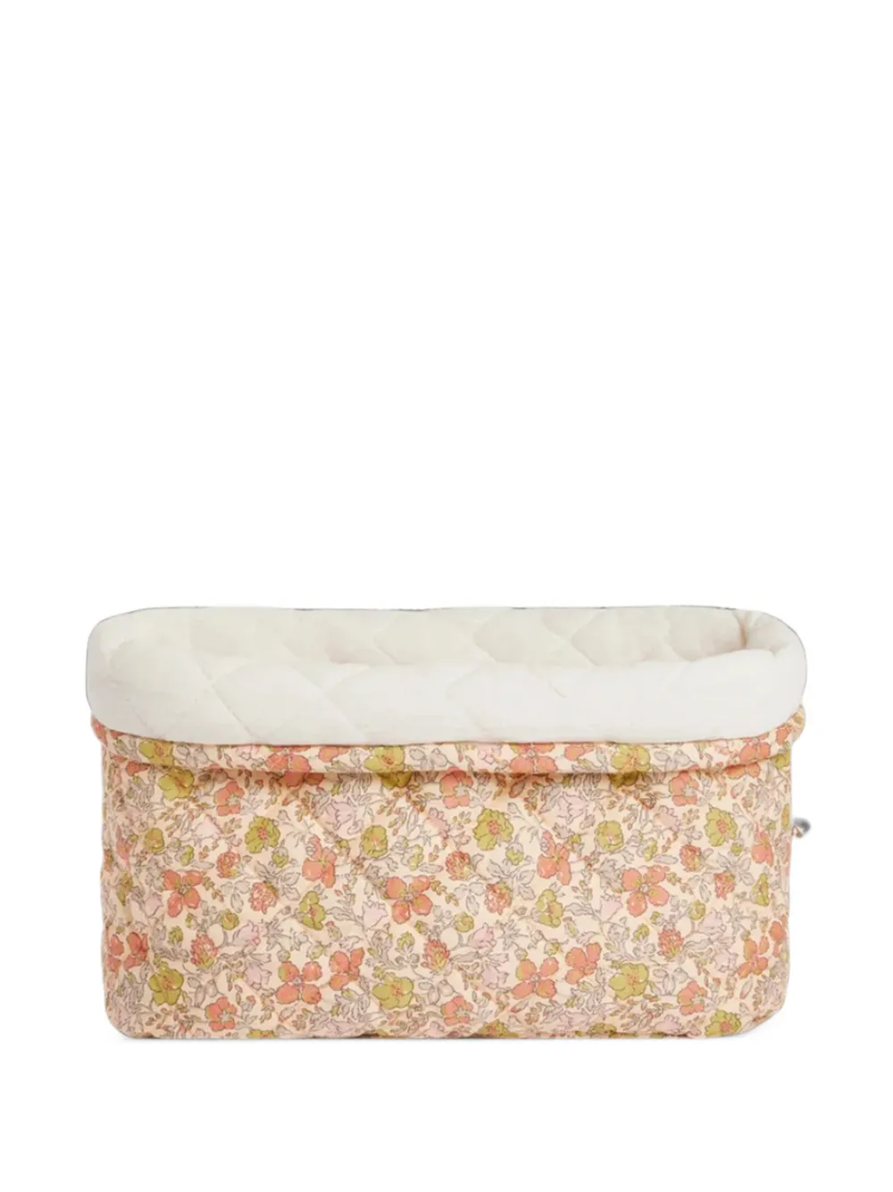 Bonpoint Marlone Liberty floral-print quilted basket - Rosa