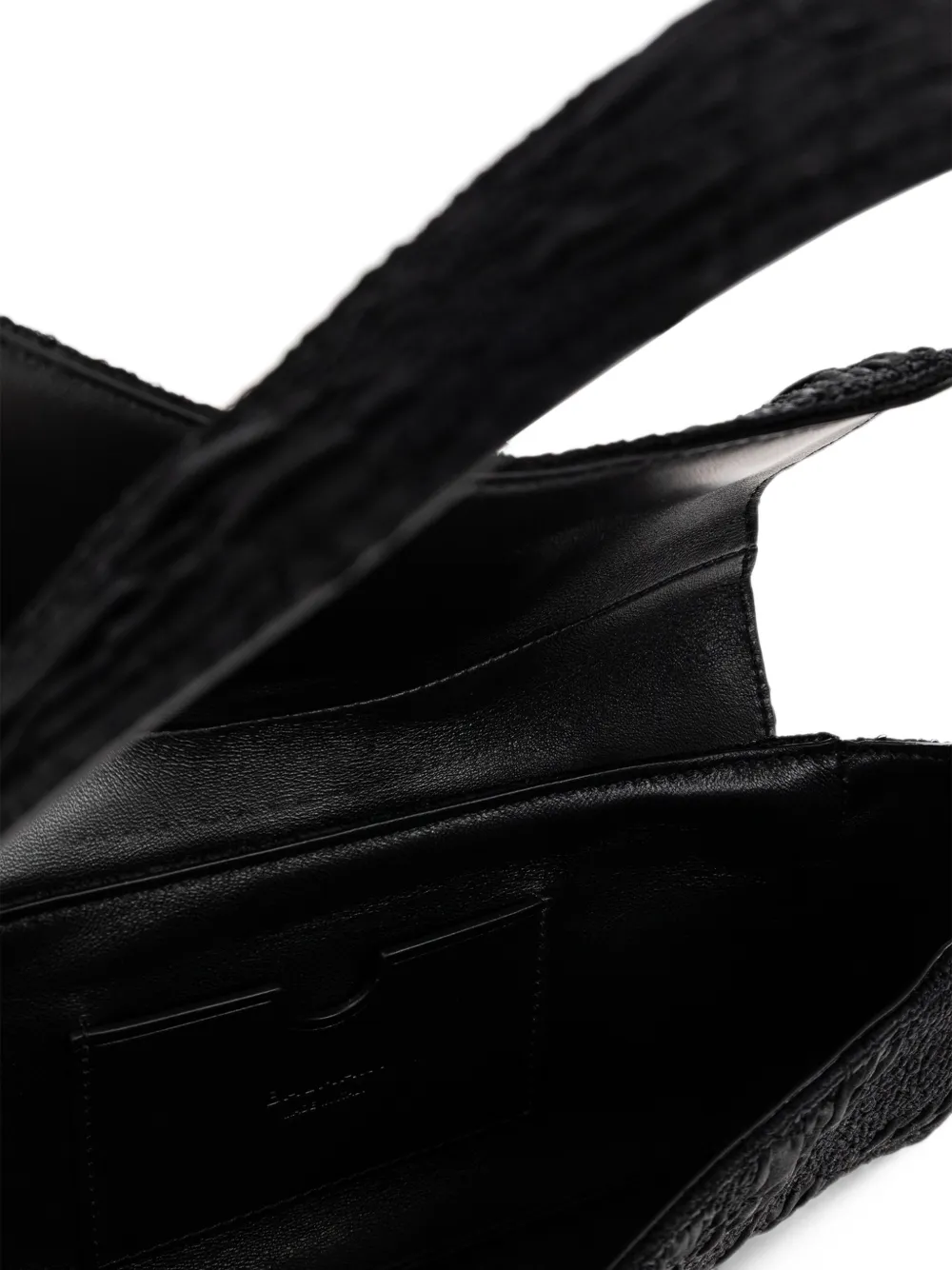 Balmain Metropolis textured-finish shoulder bag Zwart