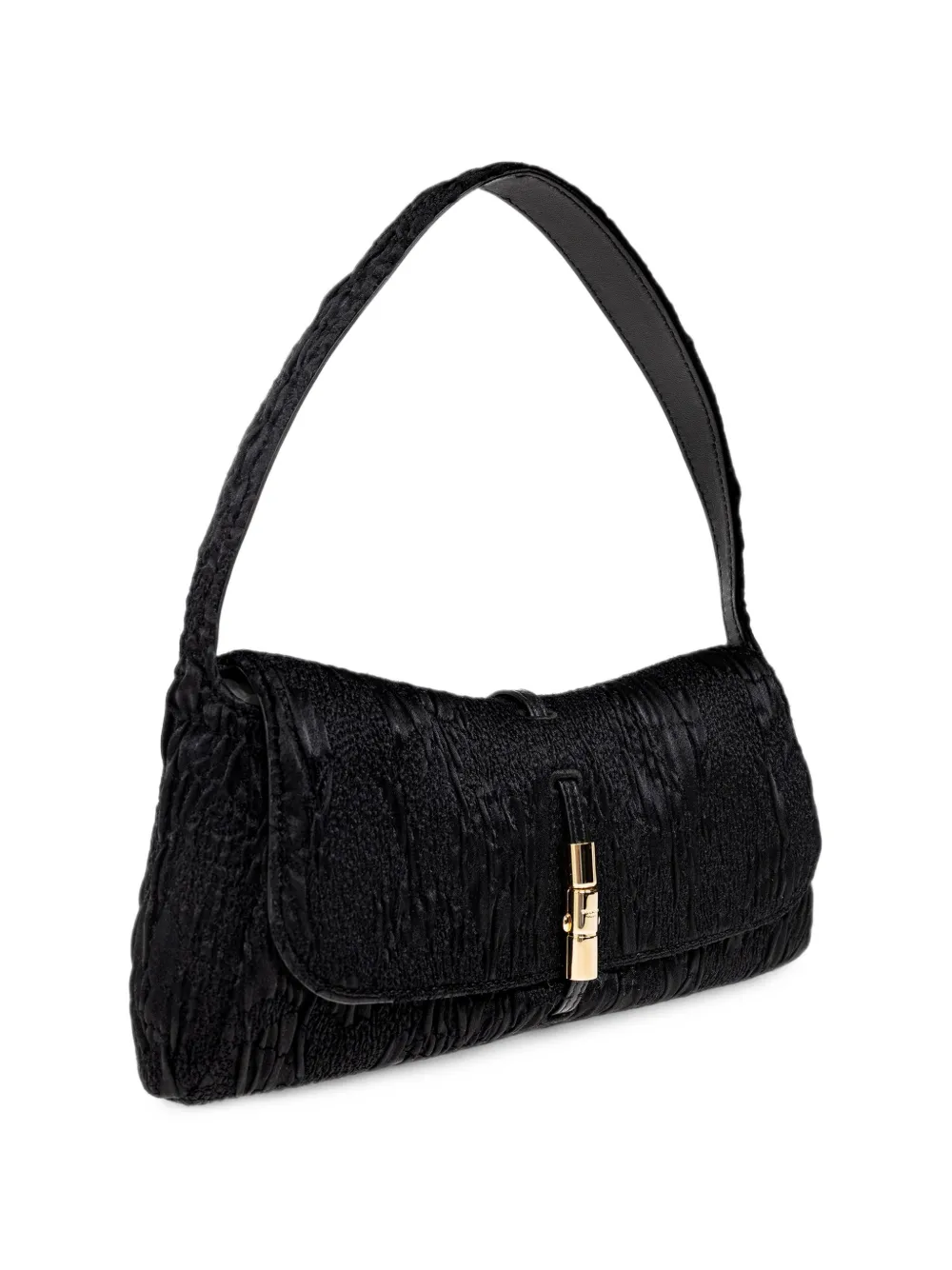 Balmain Metropolis textured-finish shoulder bag Zwart