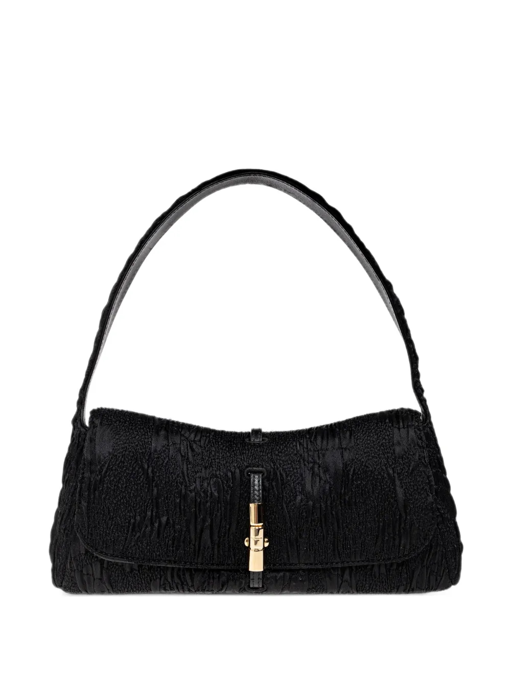 Balmain Metropolis textured-finish shoulder bag - Nero