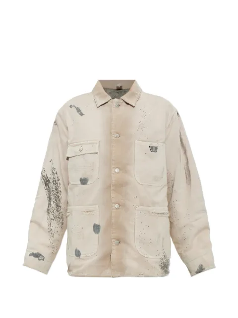 MISBHV Marfa paint-splatter distressed denim jacket