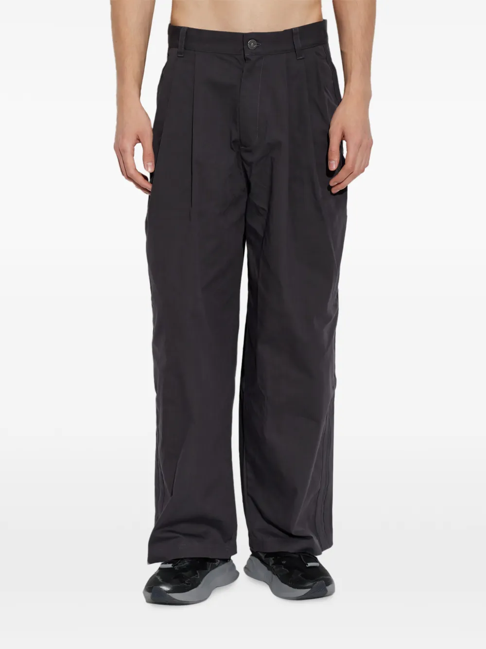 adidas triple pleated pants Zwart