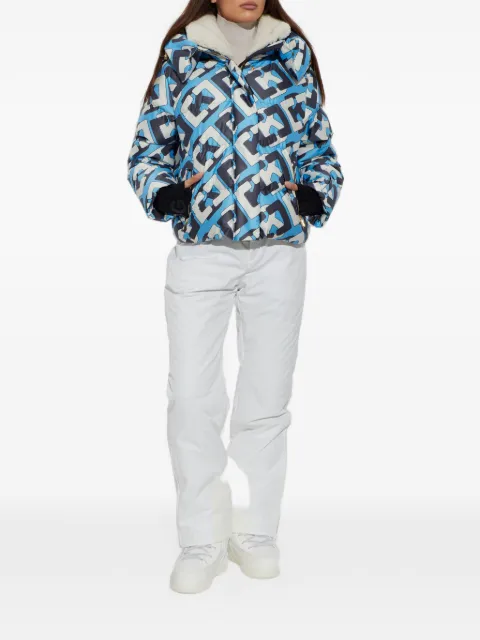 BOGNER Naia monogram-print ski puffer jacket