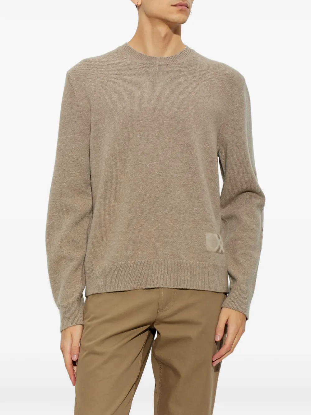 Burberry crew-neck wool sweater Bruin