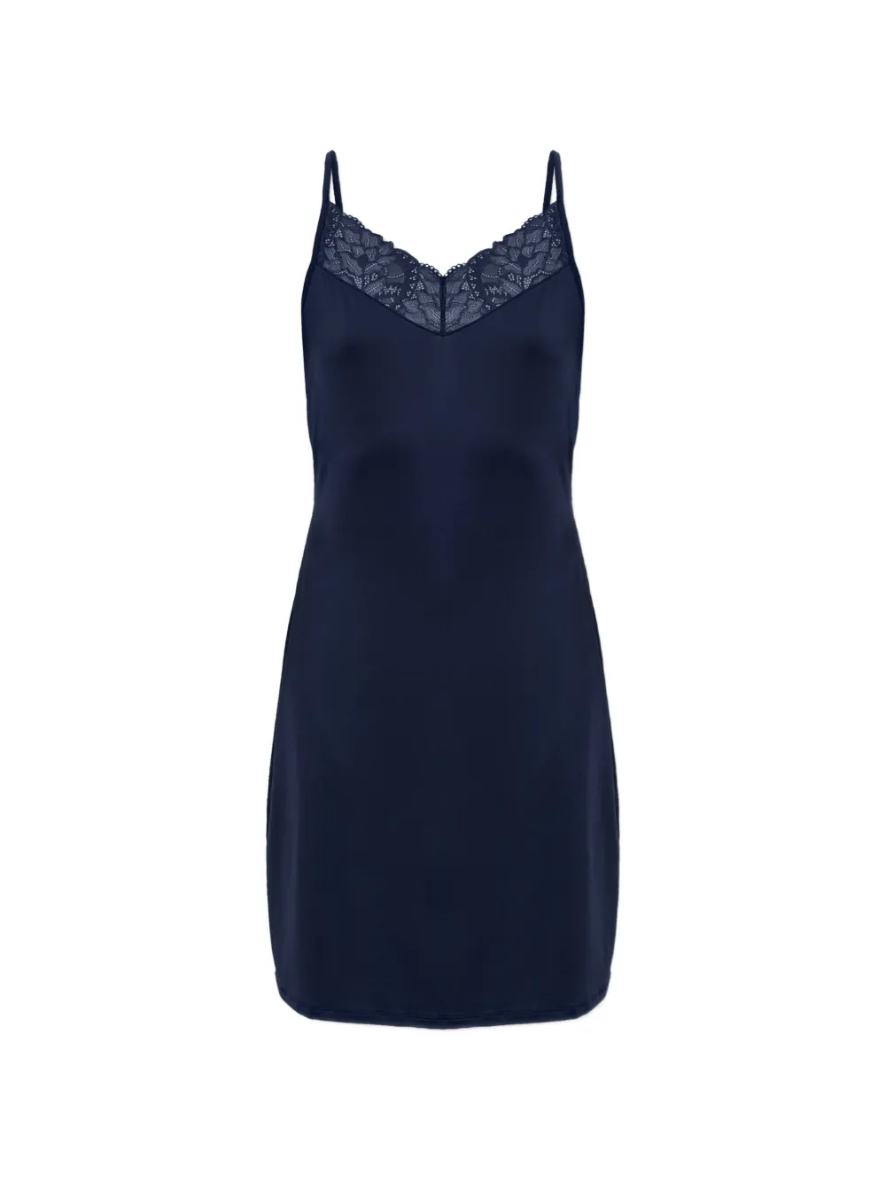 Hanro Azelia lace-trim nightdress - Blau
