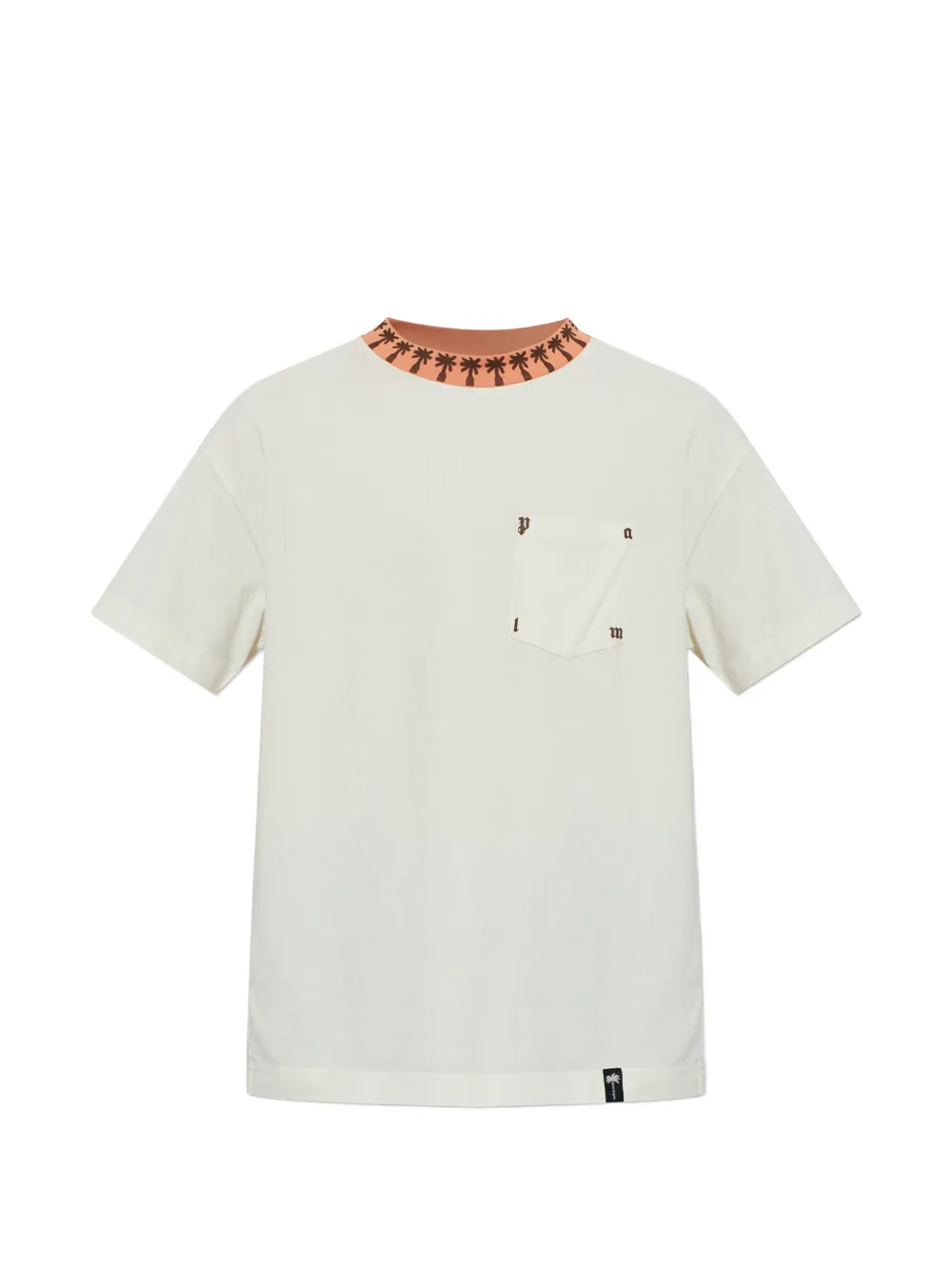 Palm Angels palm rib regular tee Beige