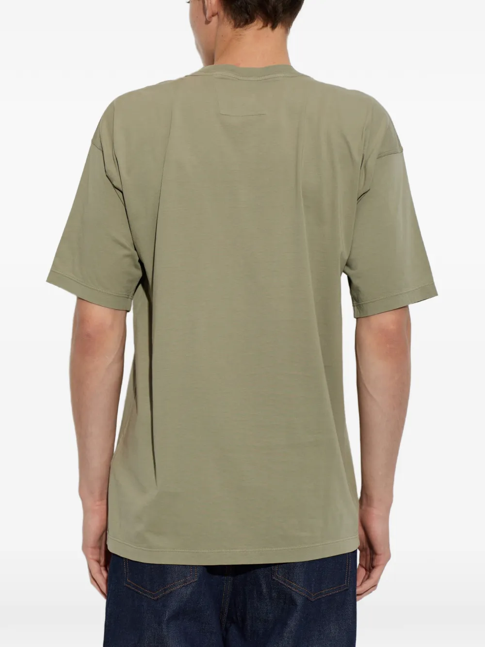 C.P. Company 24 1 jersey short-sleeve chest logo T-Shirt Groen