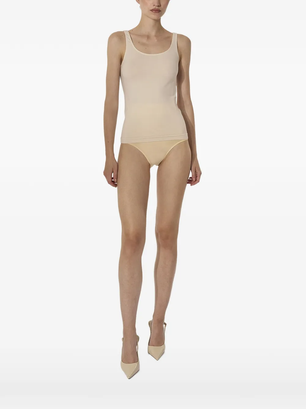 Wolford seamless virgin wool top - Nude