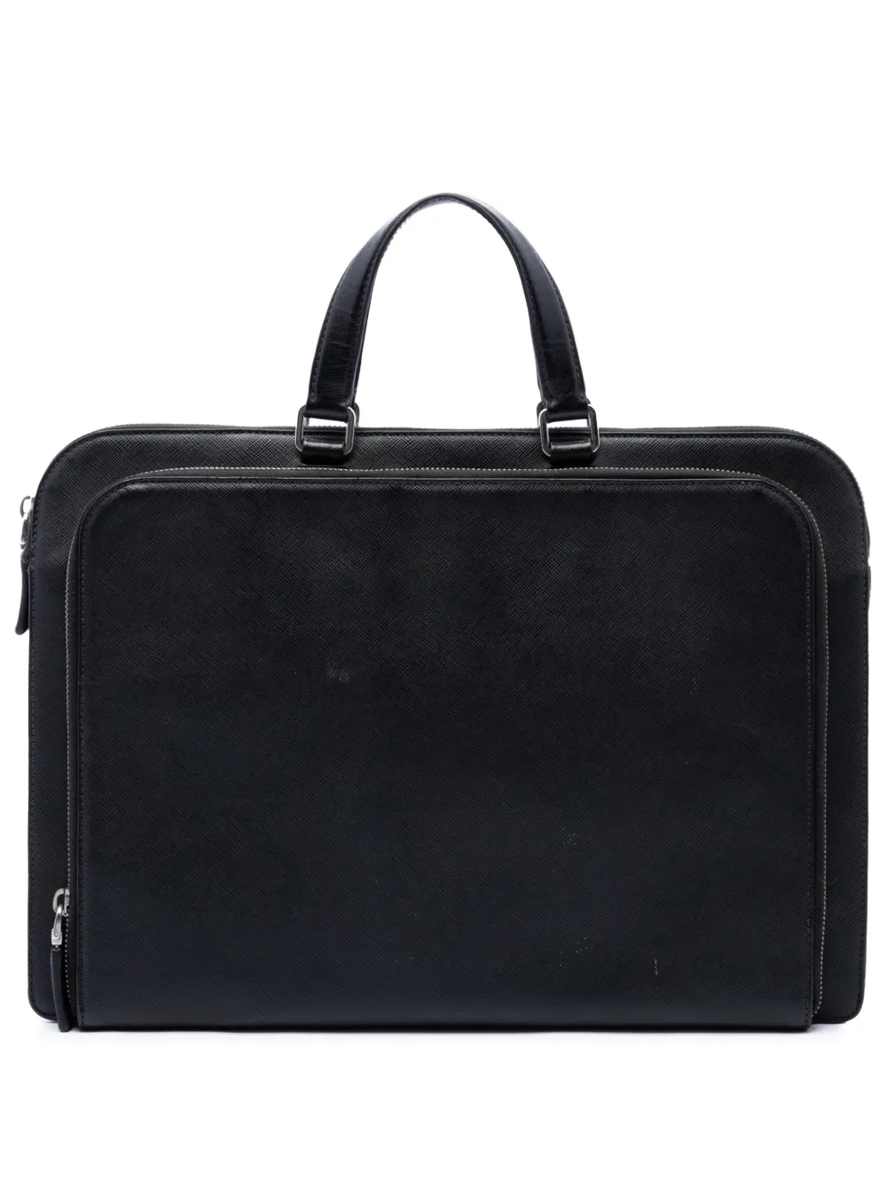 Prada Pre-Owned 2013-2026 Saffiano business bag - Nero