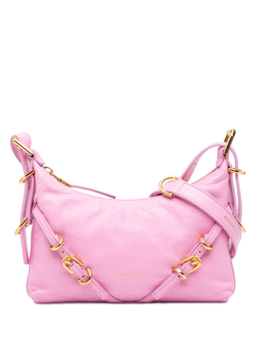 Givenchy Pre-Owned 2023 Mini Leather Voyou crossbody bag - Rosa