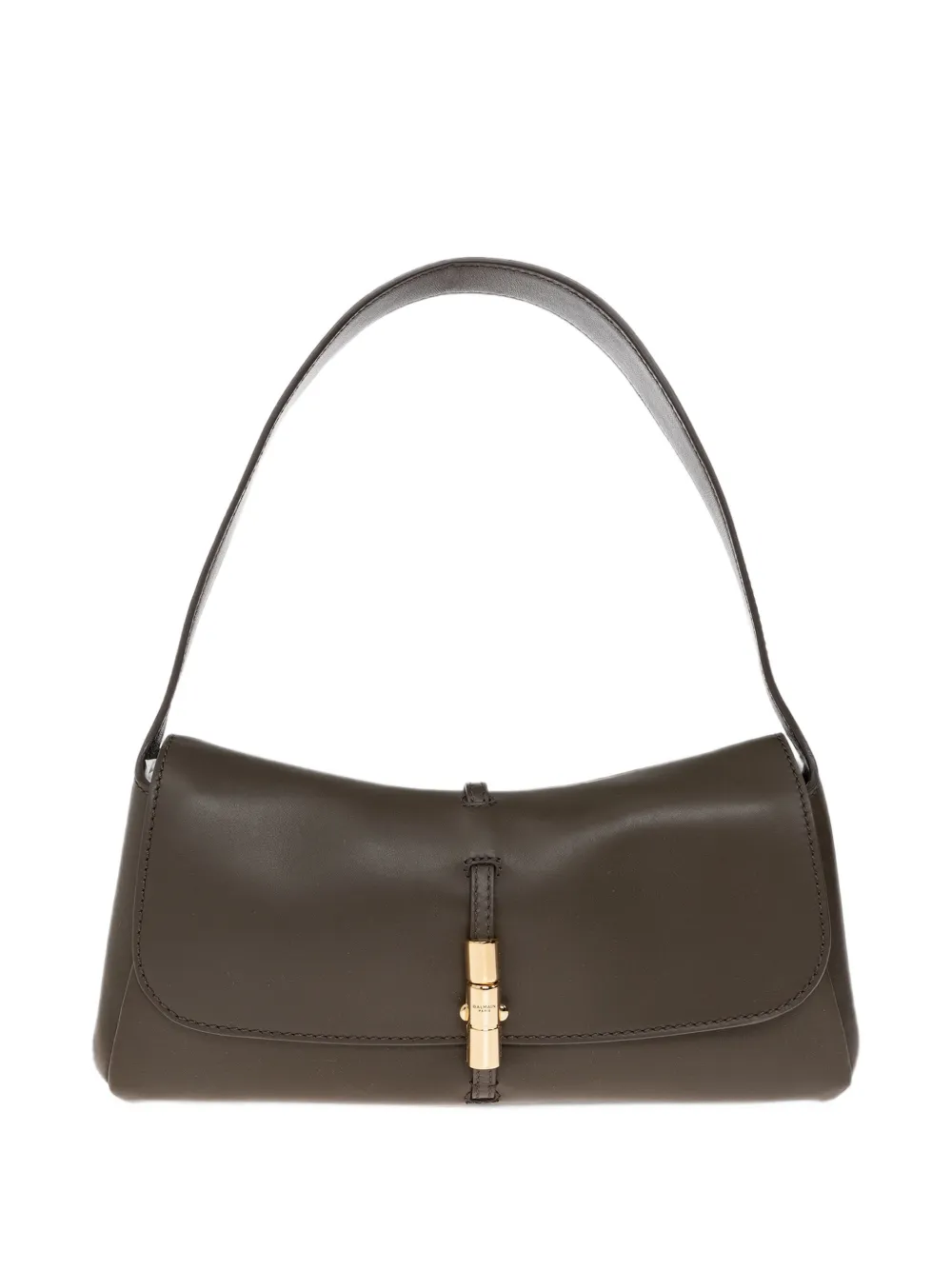 Balmain Metropolis leather shoulder bag Groen