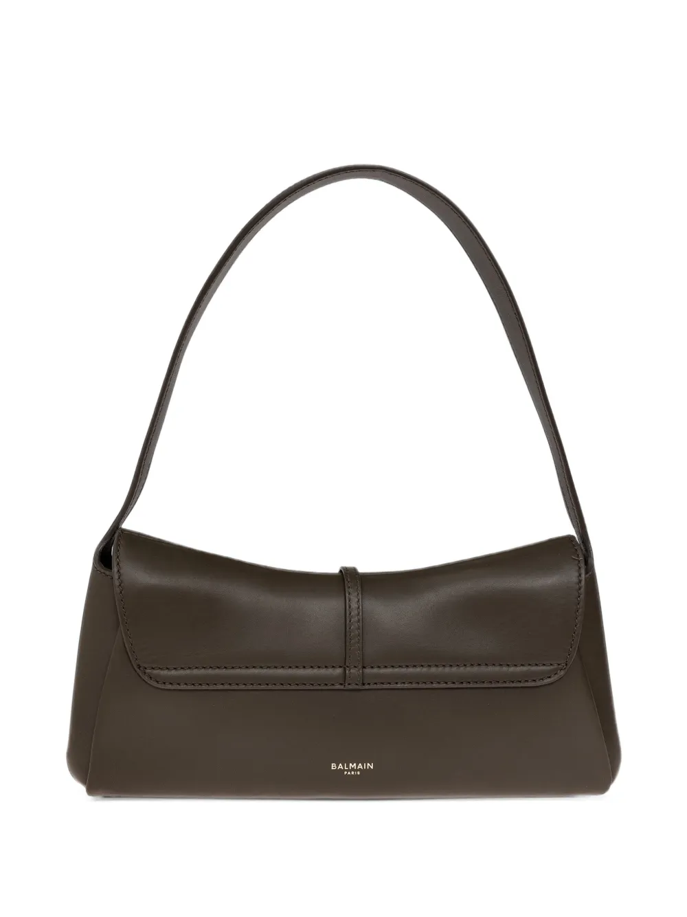 Balmain Metropolis leather shoulder bag Groen