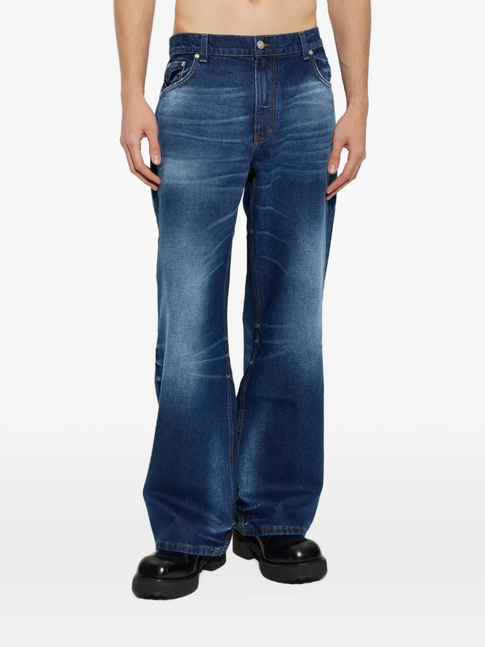 MISBHV straight-leg jeans Blauw