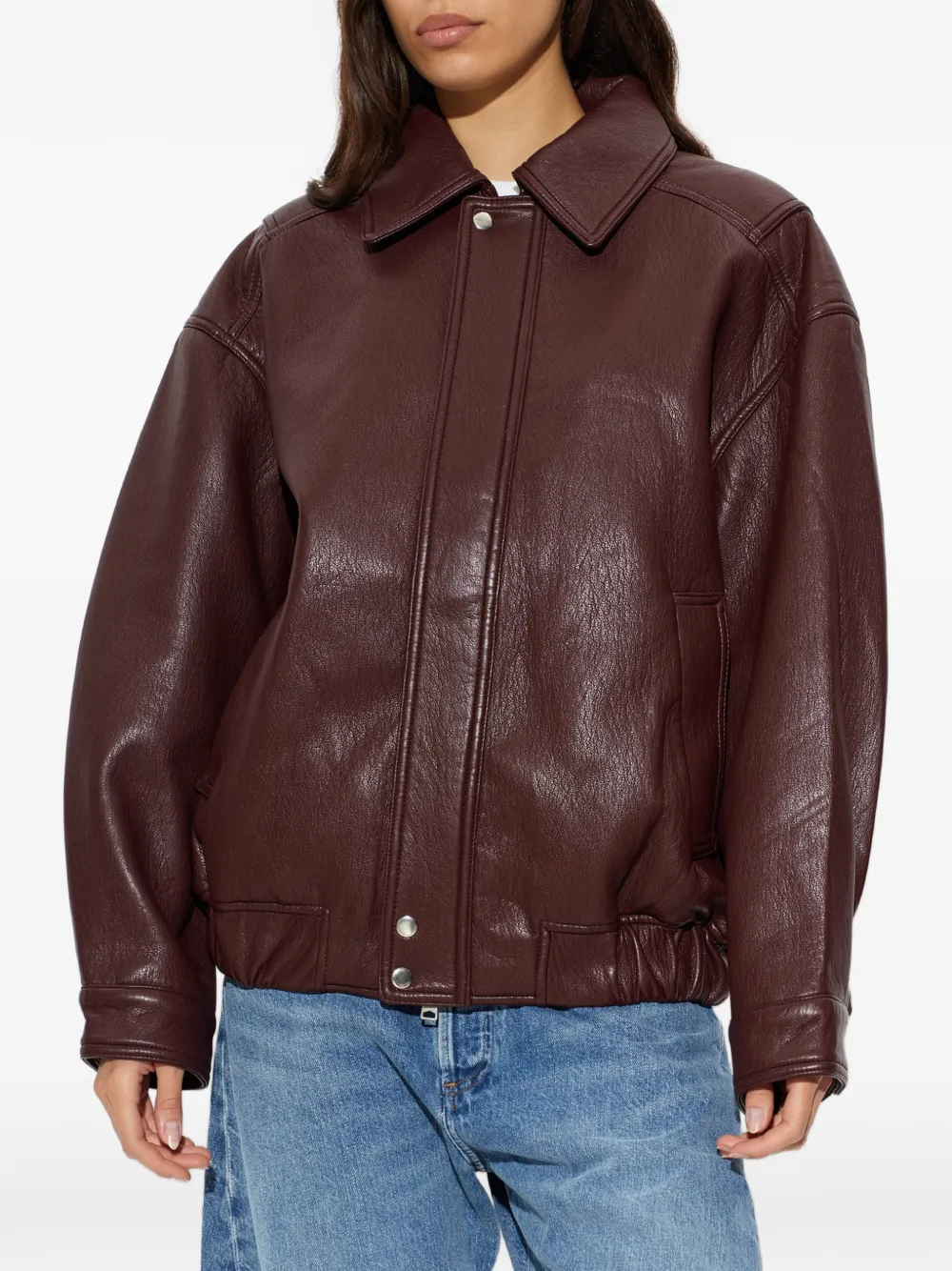 AGOLDE Ona bomber jacket Rood