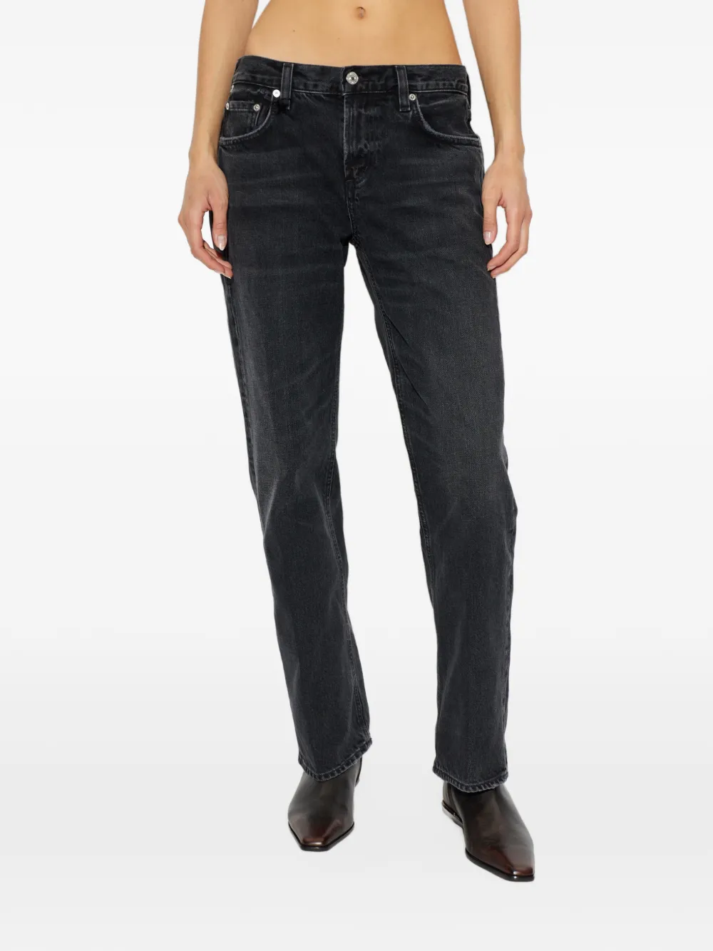 Citizens of Humanity Faye straight-leg jeans Zwart