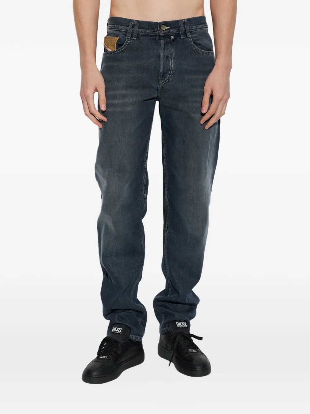 Diesel 2023 D-Finitive-P straight-leg jeans Blauw