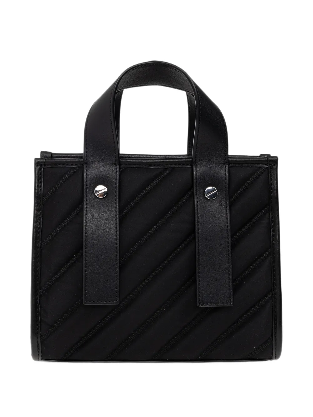 Off-White quilted Arrows tote bag Zwart
