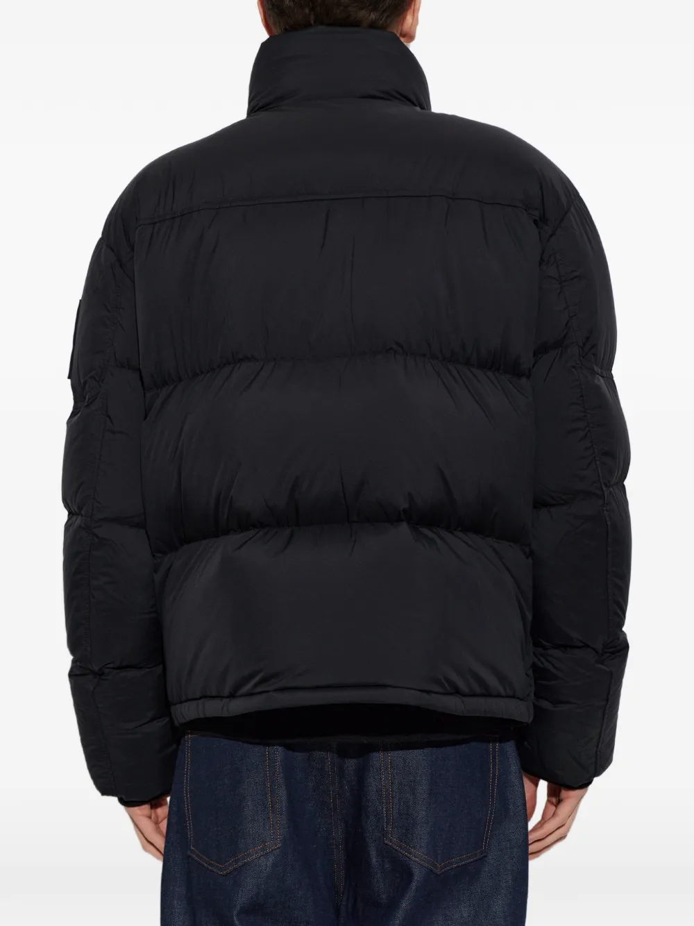 Moose Knuckles quilted high-neck padded jacket Zwart