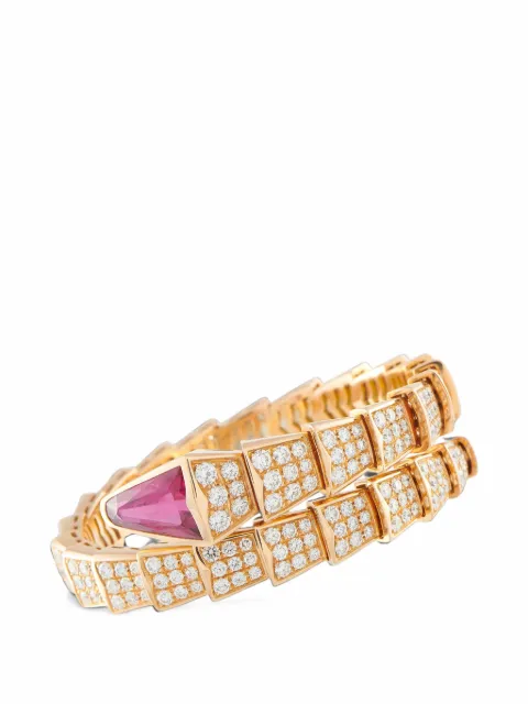 Bvlgari Pre-Owned Serpenti diamond and tourmaline bracelet