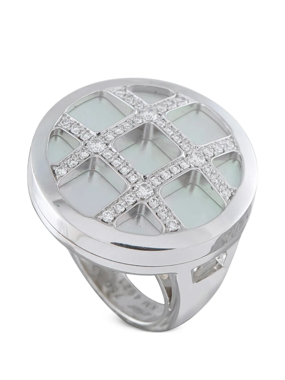 Cartier Pasha diamond and mother of pearl ring - Silber