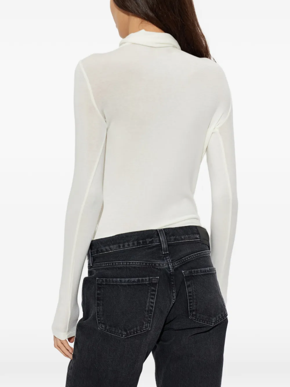Citizens of Humanity Sculptural long-sleeve bodysuit Beige