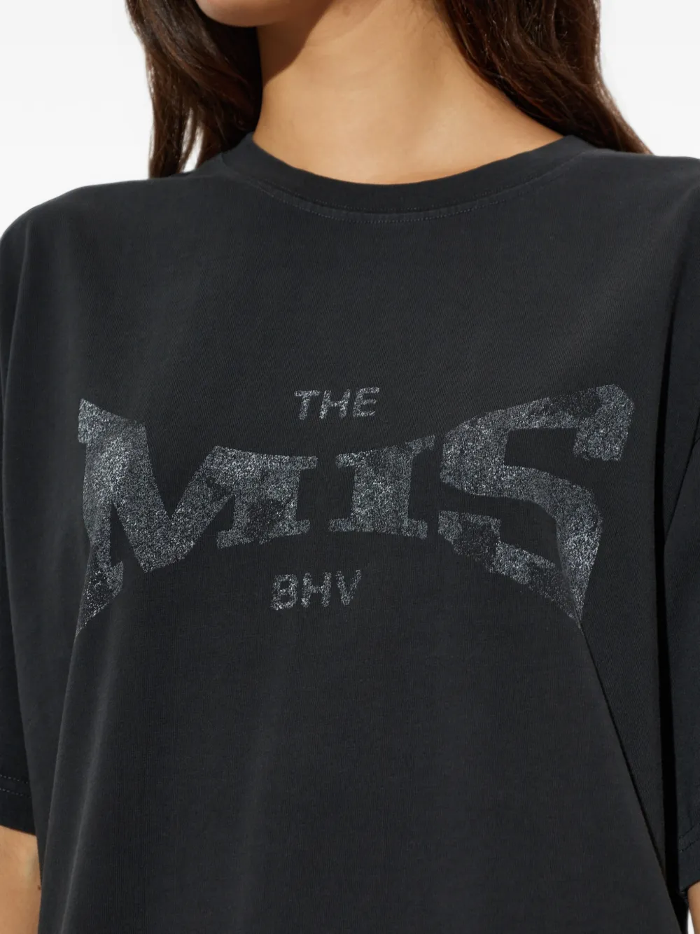 MISBHV logo-print T-shirt Zwart