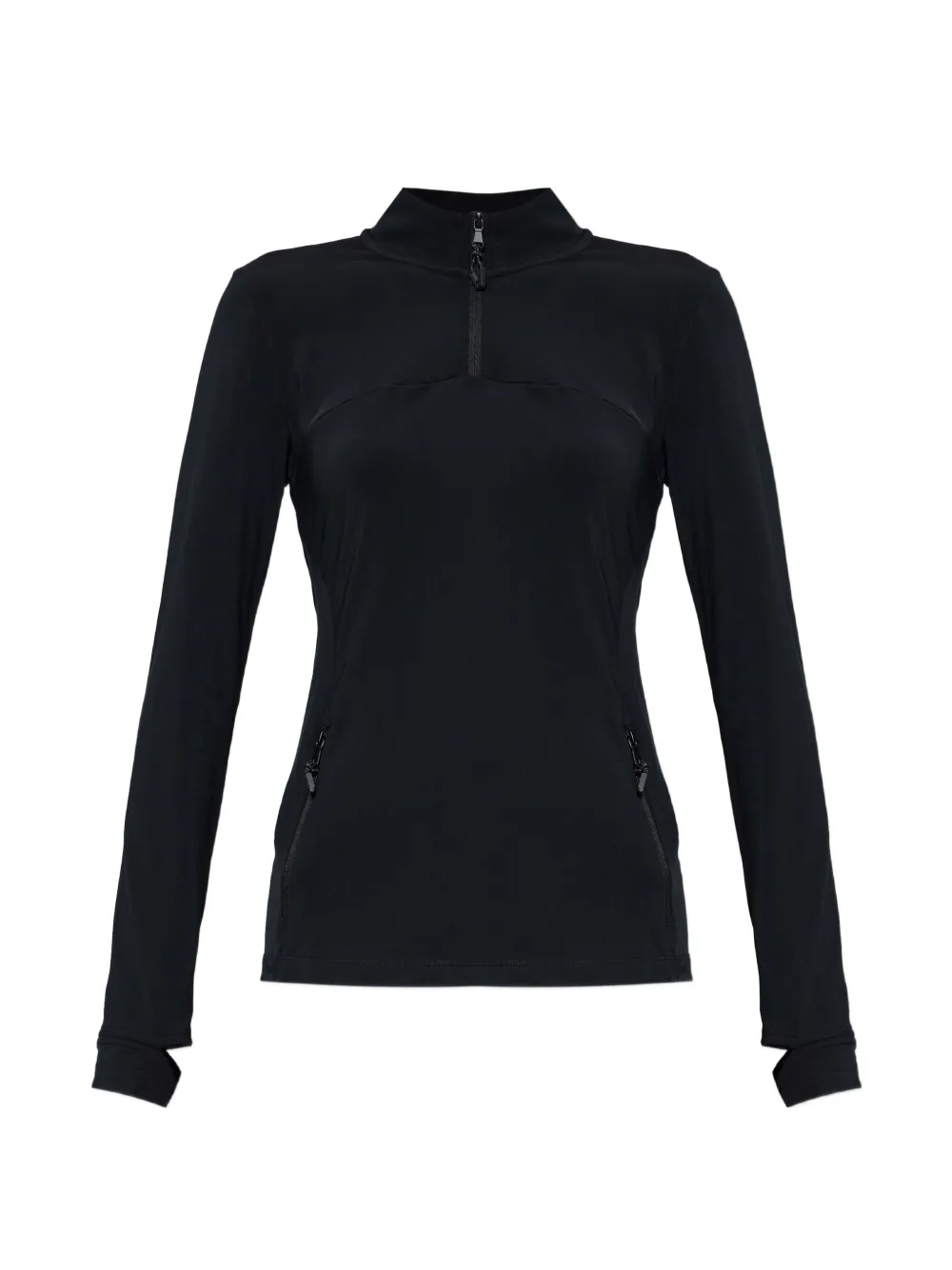 Ea7 Emporio Armani half-zip long-sleeve sweatshirt Zwart