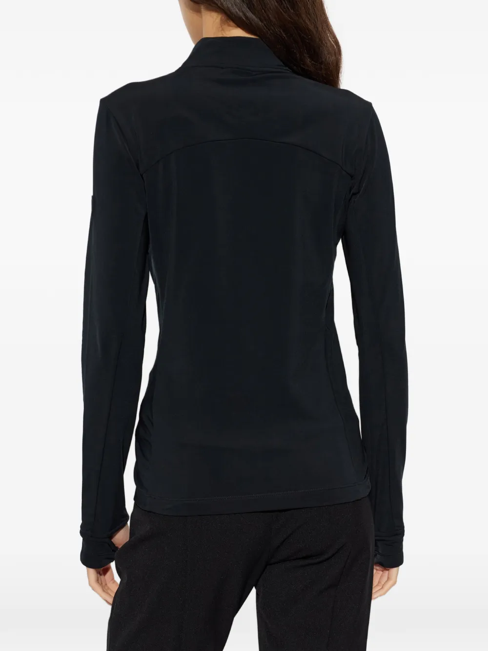 Ea7 Emporio Armani half-zip long-sleeve sweatshirt Zwart