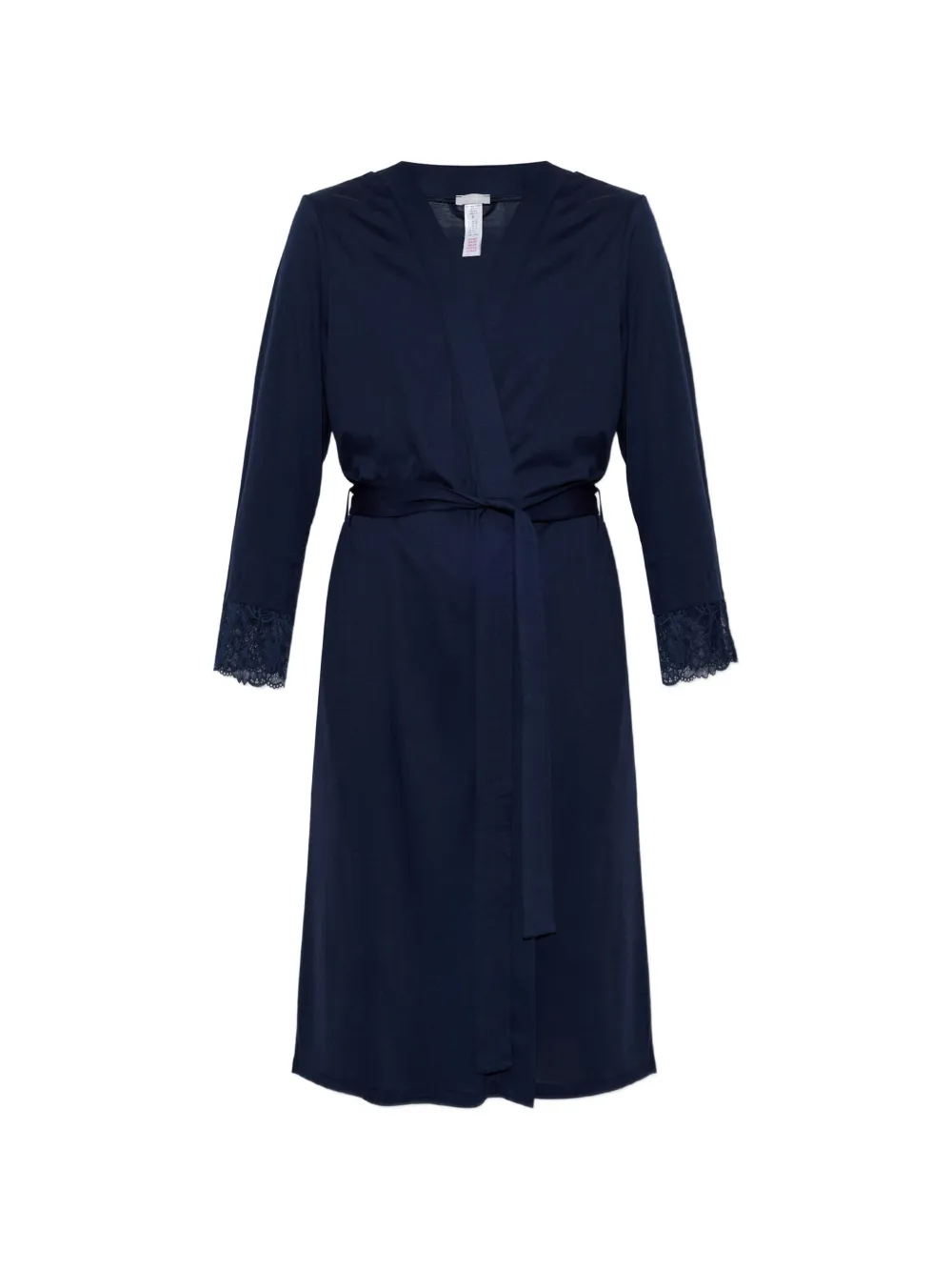Hanro Azelia lace-trim dressing gown - Blau