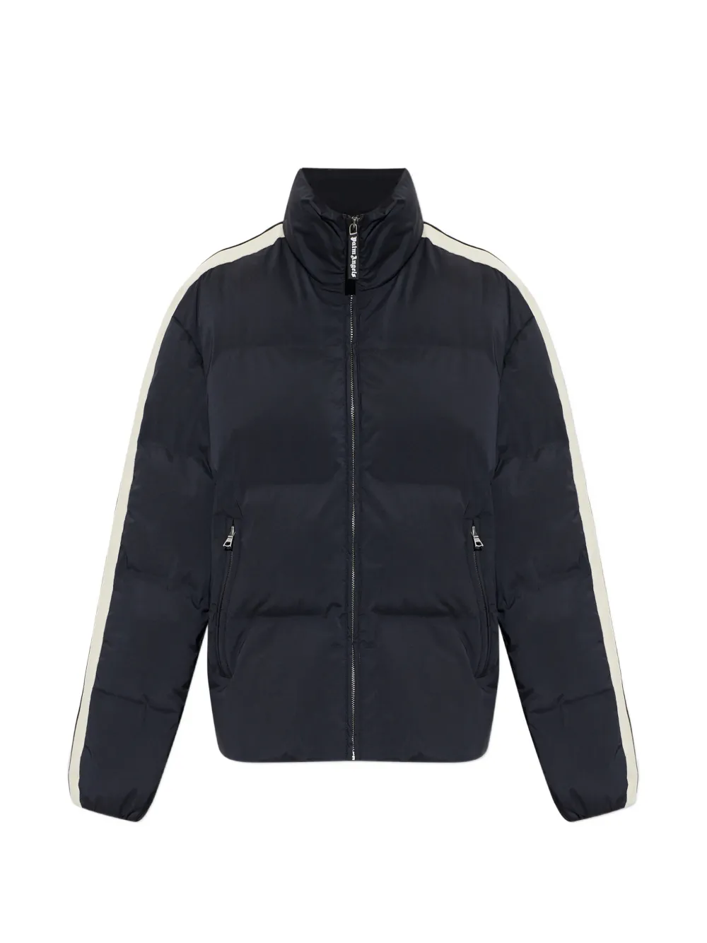Palm Angels padded side-stripe jacket Zwart