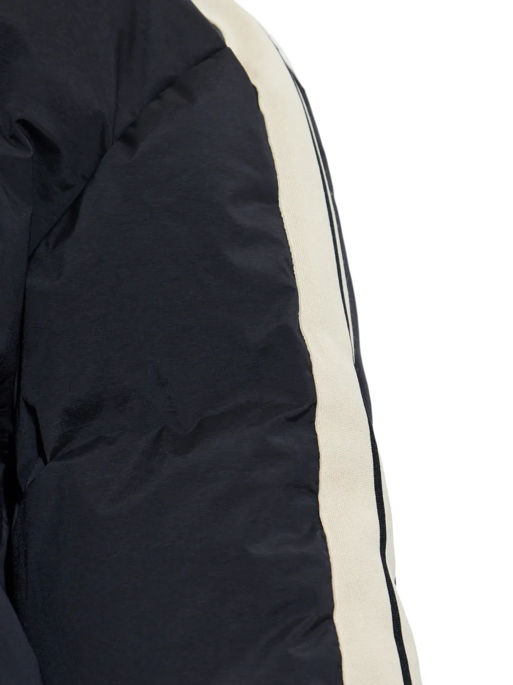 Palm Angels padded side-stripe jacket Zwart