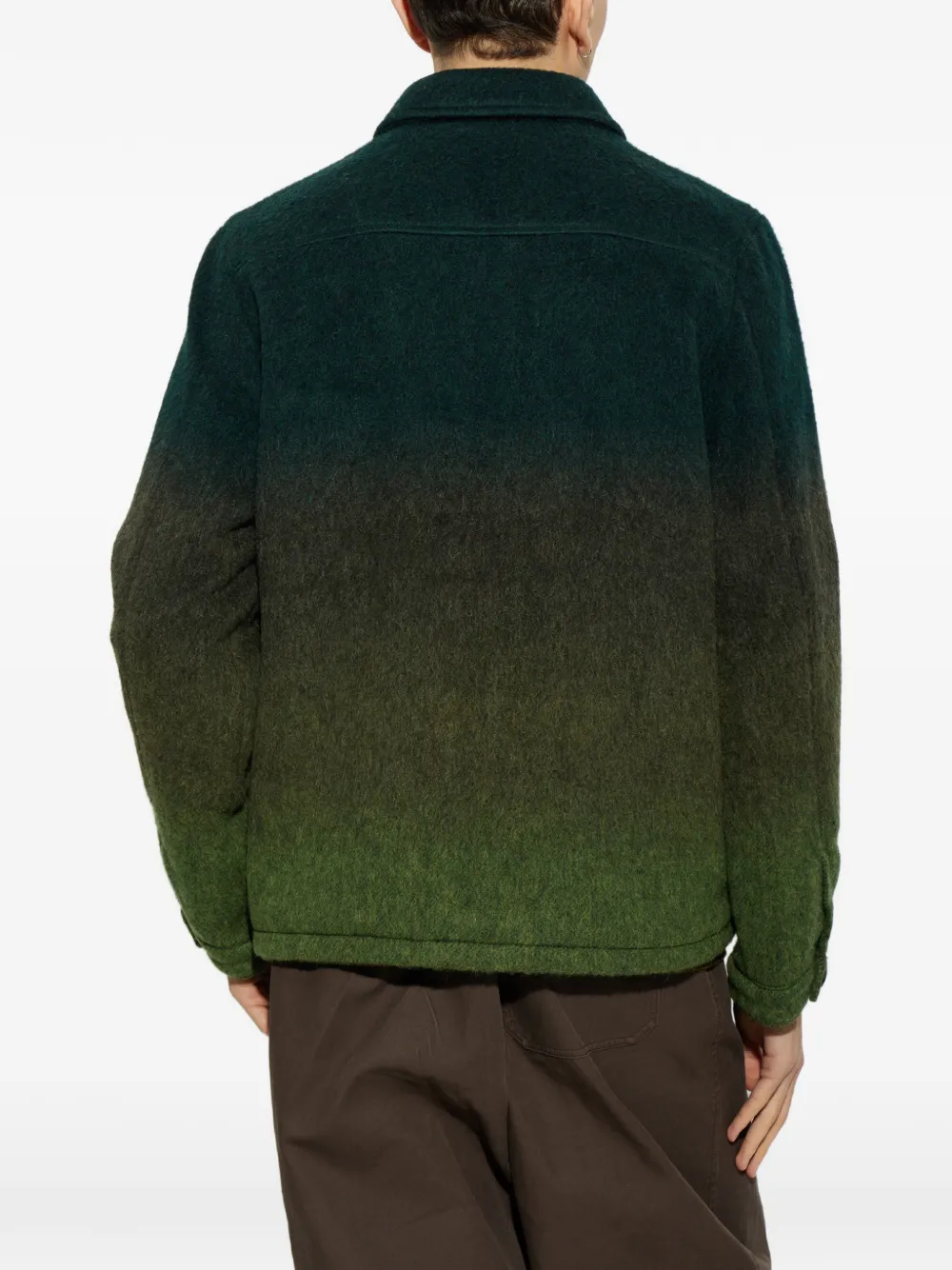 PS Paul Smith Ombré shirt jacket Groen