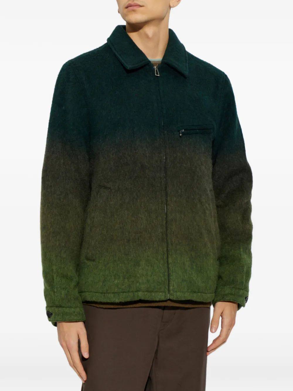 PS Paul Smith Ombré shirt jacket Groen