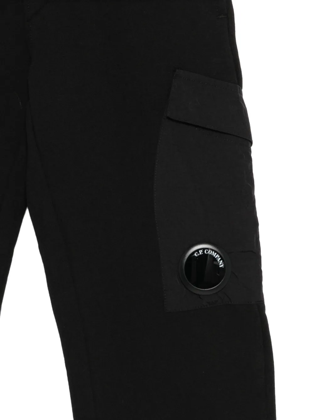 C.P. Company Kids Lens-detail cargo pants Zwart